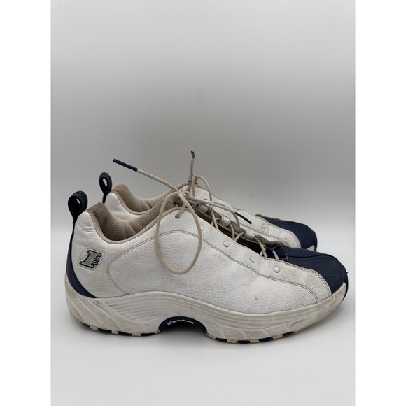 Reebok Other - Reebok I3 Allen Iverson DMX White Navy Blue Leather Sneakers RB 104 PYE Mens 12